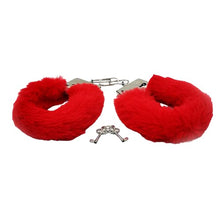 Load image into Gallery viewer, ZhxshwHdd fuzzy bracelet Leather red black Wrist Cuffs (red, zinc Alloy)
