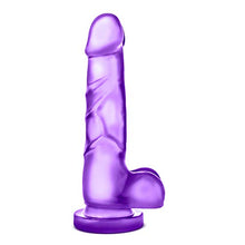 Load image into Gallery viewer, Blush B Yours Sweet n Hard 4 - Soft Realistic Lifelike 7 3/4 Inch Dildo - 1.5&quot; Wide - Sturdy Strap On Harness Compatible Suction Cup for Hands Free Play - Sex Toy for Women Couples - Clear Purple
