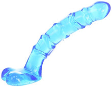 Load image into Gallery viewer, Doc Johnson Raging Hard-Ons - Slim Line - 7 Inch Ballsy (7.4 in. Long and 1.2 in. Wide) - Heavily Veined - Dildo - Great For Anal Beginners, cobalt blue, 0279-20-AM
