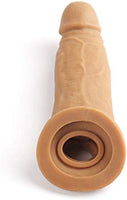 -New Reusable Sleeve Length for Male Extender Expander Extender Enhancer Ball Stretch Sleeve Brown 8.66in