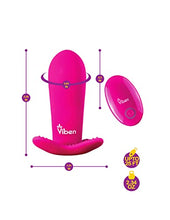Load image into Gallery viewer, Viben Remote Controlled - Strapless Butterfly Thrusting Toy for Woman,10 Functions with Pleasure Nubs Rechargeable - Intrigue (Hot Pink)
