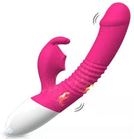 G Spot Rabbit Vibrator with Heating Function, Sex Toys for Clitoris G-spot Stimulation,Waterproof Dildo Vibrator with 9 Powerful Vibrations Dual Motor Stimulator for Women or Couple -1