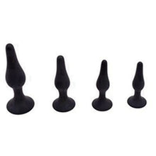 Load image into Gallery viewer, 4 PCS Black Anal Sex Plugs gmsqjsh
