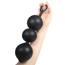 Load image into Gallery viewer, ERUN Silicone Anal Beads Expand Inflatable Anal Butt Plug with 3 Balls Detachable Needle Adjustable Size Adult Sex Toy for Gay Lesbian Couple Masturbation
