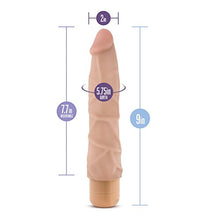 Load image into Gallery viewer, Blush Dr Skin Vibe 1 - Feels Real Realistic 9 Inch Long Vibrating Dildo - IPX7 Waterproof - Soft Body Safe Material Multi Speed Bendable Vibrator - Adult Sex Toy for Women Men Couples - Beige
