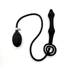 Load image into Gallery viewer, ERUN Inflatable Anal Plug Vibrating Steel Built-in Two Balls Inflatable Butt Anal Pump,Silicone Expandable Anal Sex Toys Adult for Man and Women, Steel Ball Included
