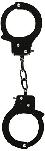 Nasswalk Sinful Metal Cuffs With Keys and Love Rope, Black