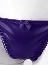 Load image into Gallery viewer, TiaoBug Men&#39;s Sissy Crossdress Halter Backless Bra Top with Panty Set Crossdresser Nightwear Purple One Size
