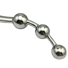 Load image into Gallery viewer, Stainless Steel Prostate Pull Bead Massager Masturbation Stick Back Court Plug Anal Plug (Size Optional Size) (s)
