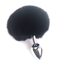 Load image into Gallery viewer, Tail Fur Furry Rabbit Tail Plug Stainless Steel Tail Plug Adult for Women Men Cospaly Game
