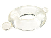 Heart 2 Heart Cock Ring Elastomer, Clear, Large