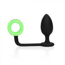 Load image into Gallery viewer, Shots Ouch Butt Plug w/Cock Ring - Glow in The Dark
