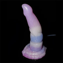 Load image into Gallery viewer, Realistic Ejaculating Squirting Dildo with Suction Cup, Knotted Dildos with Balls, Silicone Animal Dildo, Flexible Huge Dildo, Anal Dildo Adult Sex Toys (Light Purple)
