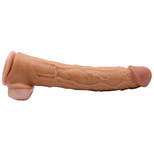 Amalgo Really 10.5 inch Skin Ample Penis Enhancer Sheath Extender New Year 2020 Type Enlargement Extra Large Male Stretchy Moving Extension Sleeve Cage Home Gift