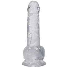 Load image into Gallery viewer, Doc Johnson Dick in A Bag - 6 inch - Suction Cup Base, Total Length: 6 in. (15.2 cm), Insertable Length: 5.25 in. (13.3 cm), Width/Diameter: 1.25 in. (3.2 cm), Crystal Clear TPE
