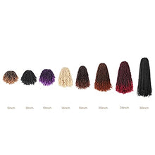 Load image into Gallery viewer, Tiana Passion Twist Hair 8 Inch - 2 Packs 1B Natural Black Short Bob Hairstyle Crochet Braids, Handmade Pre-Twisted Pre-looped Synthetic Braiding Hair Extensions (8&quot; 1B, 2P)
