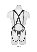 Load image into Gallery viewer, Pipedream Products King Cock 11&quot; Two Cocks One Hole Hollow Strap-on Suspender System, Black, 38.6 Lb
