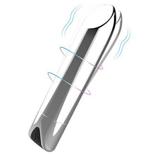 Load image into Gallery viewer, Fast Receive Waterproof Bullet Tool for Women Pleasure, Mini Travel Pocket Size, Personal Bullet Setting Quiet 10 Modes Powerful Mini Stick Electric Portable Small Bullet (Silver)
