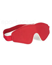 Load image into Gallery viewer, Spartacus Pu Blindfold w/Plush Lining - Red
