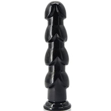 Load image into Gallery viewer, MEBAULT Realistic Dildo with 4 Glans &amp; Suction Cup Black Butt Plug G-spot Anal Dildo Prostate Massager Sex Toy for Men Women Vaginal Anal Masturbation
