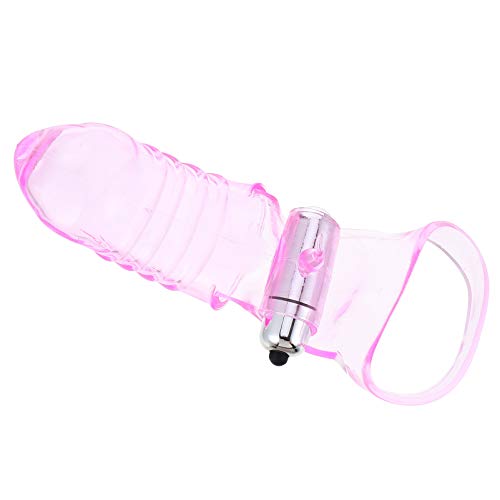 Mini Finger Vibrator G Spot Finger Sleeve Finger Covers Finger Sleeve Stimulator Massager Woman Pleaure Toys Toys (Pink)