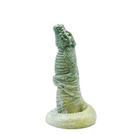 Ryoto Dragon Suction Cup Fantasy Dildo - Dark Green/Light Green Color Scheme - Handmade in The USA - Adult Toys, Sex Toys (Mini)