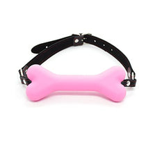 Load image into Gallery viewer, COVETHHQ Doggy Bone Mouth Ball Gag Silicone Fetish Slave Ball Gag Oral Fixation Mouth Stuffed Sex Toys for Couples (Color : Pink)
