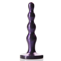 Tantus Sex/Adult Toys Ripple Butt Plug Beads - 100% Ultra-Premium Flexible Silicone Glossy Prostate Massager, Anal Stimulation, Pleasure for Men, Women, Couples - Small, Midnight Purple