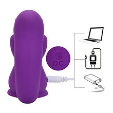 Load image into Gallery viewer, Soft Silicone Squirrel Sex Sucker 10 Frequency for Women Sex, Wiggling Wearable G Spot Vibrator Dildo Adult Sex Toy, Waterproof, Rechargeable Toy for Women and Couples (Purple)
