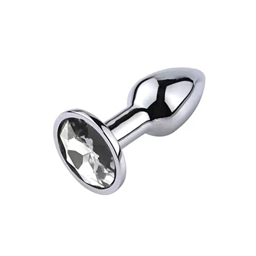 LSCZSLYH Mini Sexy Color Metal Anal Plug Anal Dilator for Adult Men and Women Fun Flirting Adult Toys Gay (Color : White-xs)