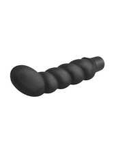 Load image into Gallery viewer, Nasswalk Anal Fantasy Ribbed P-Spot Silicone Vibe Waterproof, 4 Inch, Black
