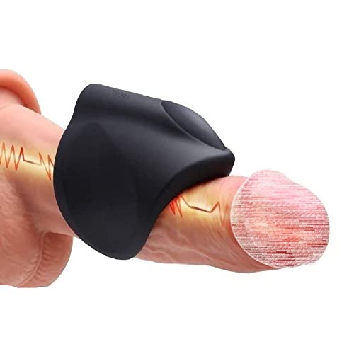Penis Training Tool Vibrator, Adjustable Male Masturbator 10 Modes Glans Trainer Stimulator for Prolonged Sexual Stamina and Desensitization