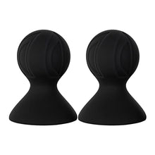 Load image into Gallery viewer, JEATHA Women&#39;s Silicone Breast Pump Nipple Sucker Enhance Nipples Massage Accerssory for Couples Wife Black One Size
