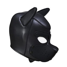 Load image into Gallery viewer, Bondage Dog Full Head Restraint Neoprene Head Hood, Cosplay Fetish SM Adult Game Erotic Sex Toy for Couples (L, Black)
