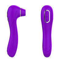 Clitoris Stimulating Vibrator - Non-Contact Clitoral Sucking Pressure-Wave Technology & Vibration, Waterproof, Rechargeable (Purple)