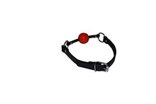 Load image into Gallery viewer, Leather Ball Gag | 1 1/2&quot; Solid Rubber Ball | Fully Adjustable Leather Strap | by Sade Fantasy
