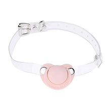 Load image into Gallery viewer, iiniim Adult Silicone Baby Pacifier Gag Dummy Nipple With Choker Collar for Lover Couples Pink One Size
