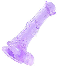 Load image into Gallery viewer, 8.3 inch Purple Horse Dildo,Jelly Butt Plug Sex Toys with Suction Cup for Women
