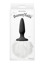 Load image into Gallery viewer, Bunny Tails Mini Anal Plug Silicone Non Vibrating - White Fur
