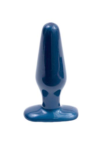 Doc Johnson Pretty Ends - Butt Plug - Medium - 5.6 in. Long and 1.6 in. Wide - Great for Beginners and Intermediate - Sturdy Flared Base - Anal Toy - Midnight Blue