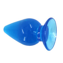 Load image into Gallery viewer, Abaodam Transparent Adult Pleasure Toy Anal Plug Back Court Anus Expansion Sex Flirting Toys (Size S, Blue)
