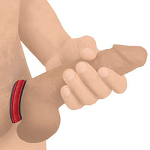 Load image into Gallery viewer, Strict Leather Nylon Hook Leather Cock Ring - Red
