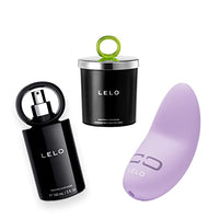 LELO Bundle: Lily 3 Lilac + Free Massage Candle Snow Pear/Cedarwood + Free 5 fl. oz LELO Personal Moisturizer