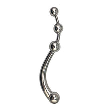 Load image into Gallery viewer, Stainless Steel Prostate Pull Bead Massager Masturbation Stick Back Court Plug Anal Plug (Size Optional Size) (s)
