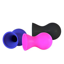 Load image into Gallery viewer, 1 Pair Black Mini Sucker Silicone Vacuum Vibrating Breast Suction Cup Body Massager Flirting Toy for Women- Size S Decor for Banquet Celebration Favors
