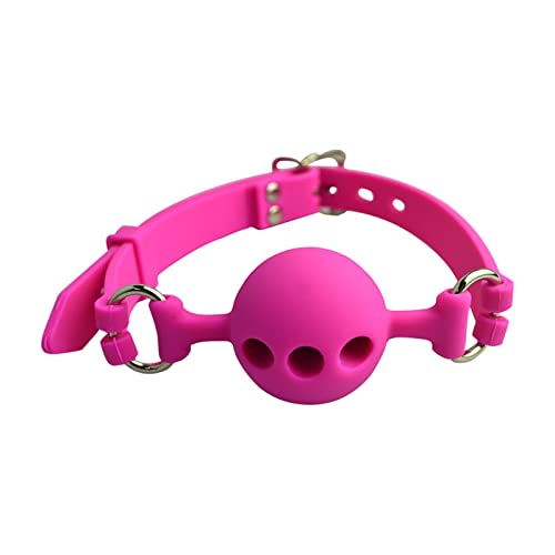 COVETHHQ Silicone Open Mouth Gag Sex Bondage BDSM Fetish Restraints Toy Ball Exotic Accessories Fetish Sex (Color : SM14-Pink-L)