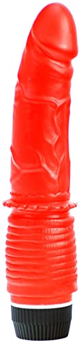 Abs Holdings Kinx Spartan Realistic Vibrator, Red, 5 Inch