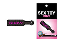 Load image into Gallery viewer, Kinky Paddle Sex Toy Enamel Pin | Sexy Fun Accessory
