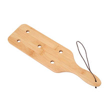 Load image into Gallery viewer, VENESUN 14inch Bamboo Spanking Paddle with 5 Holes for Adult BDSM Sex Play
