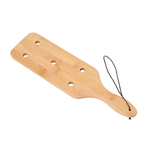 VENESUN 14inch Bamboo Spanking Paddle with 5 Holes for Adult BDSM Sex Play